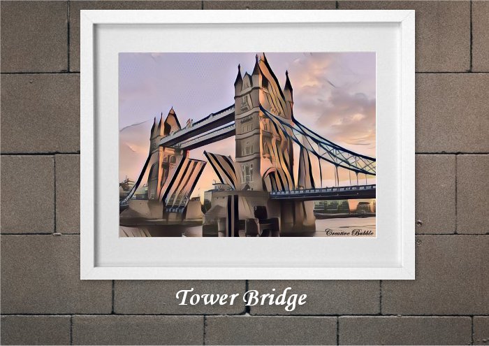 Tower Bridge From Creative Bubble Art